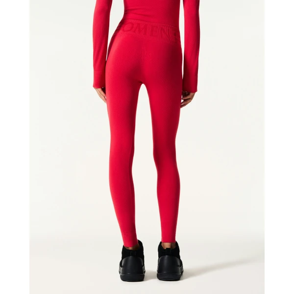 Perfect Moment Seamless Thermal Legging in Red, view 4 | Leggings | Coveti
