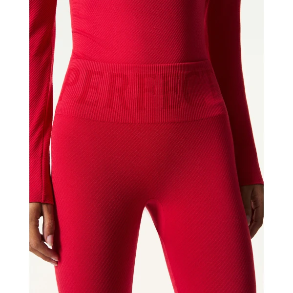 Perfect Moment Seamless Thermal Legging in Red, view 5 | Leggings | Coveti