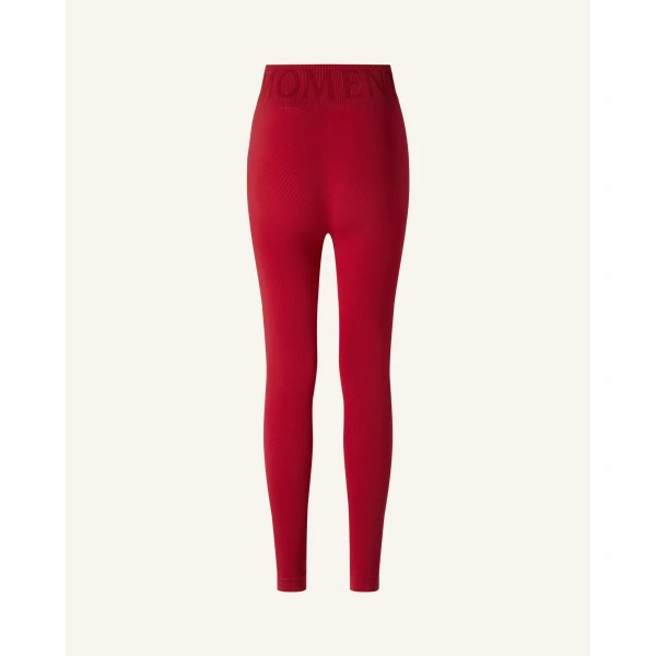 Perfect Moment Seamless Thermal Legging in Red, view 6 | Leggings | Coveti
