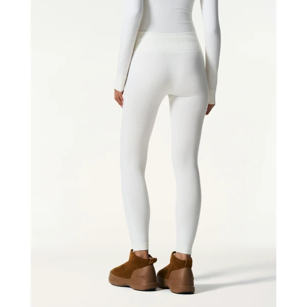 Perfect Moment Seamless Thermal Legging in Snow White, view 4 | Leggings | Coveti