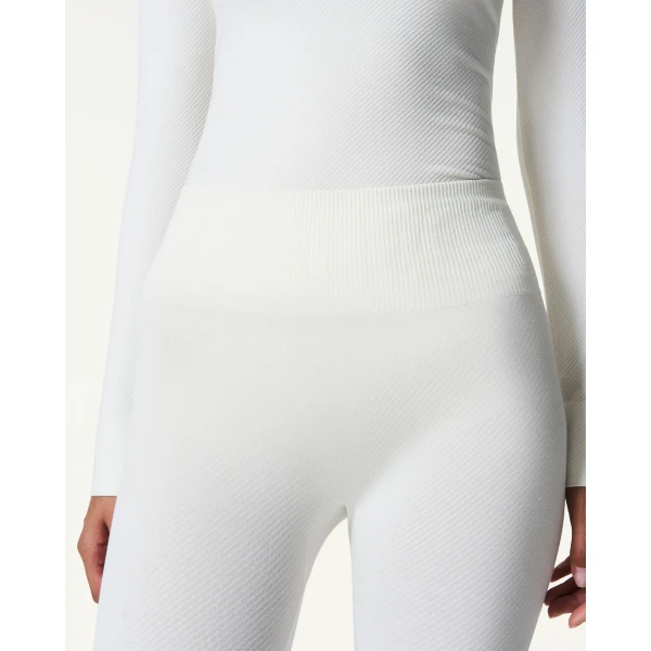Perfect Moment Seamless Thermal Legging in Snow White, view 5 | Leggings | Coveti