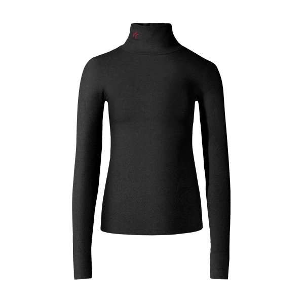 Perfect Moment Seamless Thermal Top in Black | Long Sleeve | Coveti