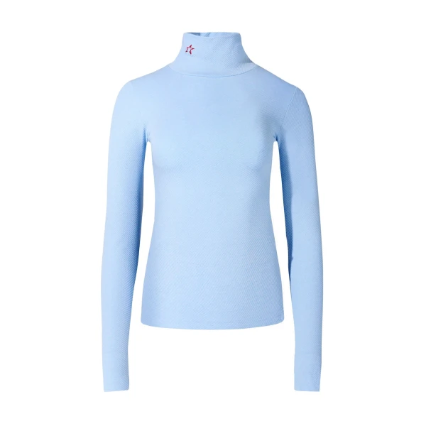 Perfect Moment Seamless Thermal Top in Bluebird Blue | Long Sleeve | Coveti