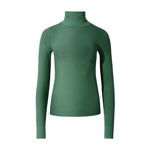 Perfect Moment Seamless Thermal Top in Dark Green | Long Sleeve | Coveti