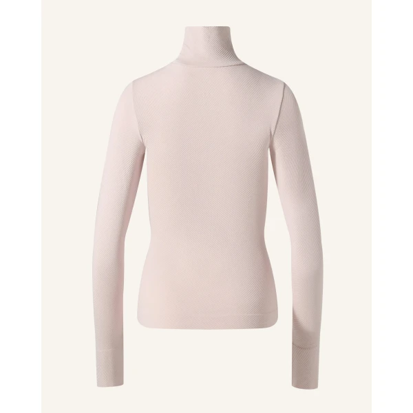 Perfect Moment Seamless Thermal Top in Oyster Pink, view 3 | Long Sleeve | Coveti