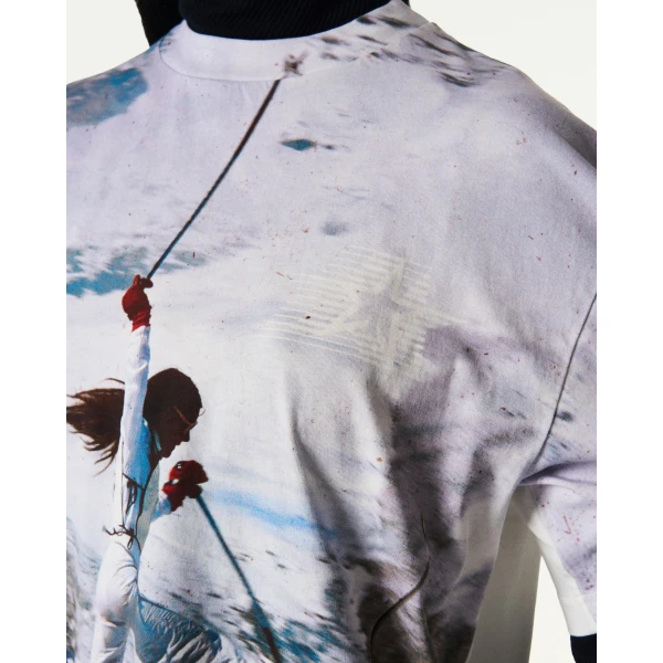 Perfect Moment Sloan Printed Tee in White, view 5 | T-shirts | Coveti