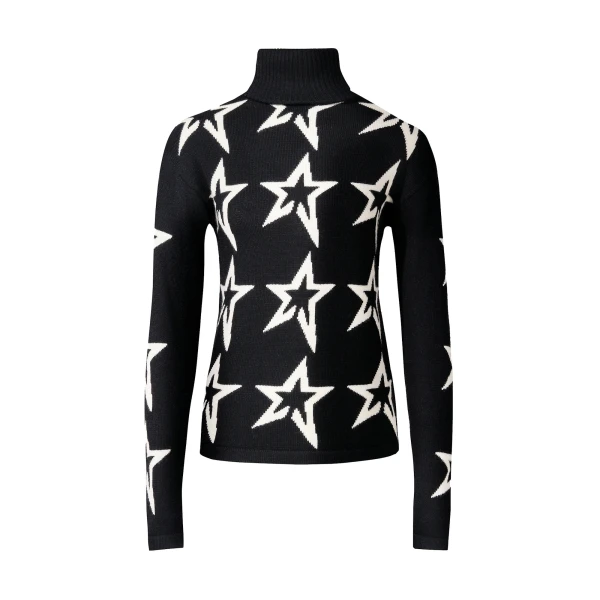 Perfect Moment Star Dust Merino Wool Sweater in Black | Sweaters | Coveti