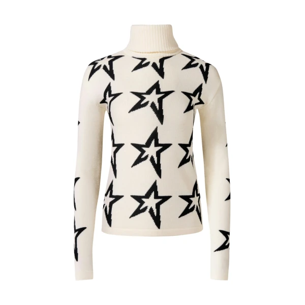 Perfect Moment Star Dust Merino Wool Sweater in White | Sweaters | Coveti