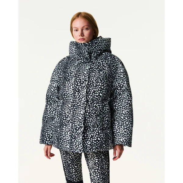 Perfect Moment Supernova Down Parka Jacket in Snow Leopard, view 3 | Jackets | Coveti