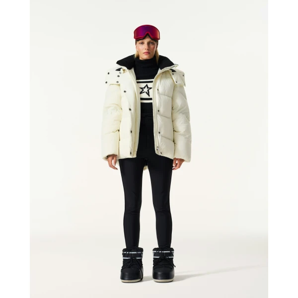 Perfect Moment Supernova Down Parka Jacket in Snow White, view 2 | Jackets | Coveti