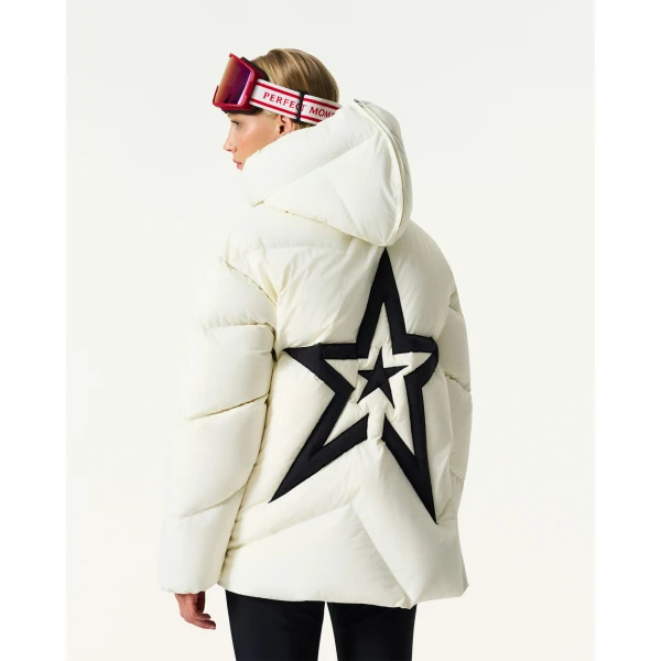Perfect Moment Supernova Down Parka Jacket in Snow White, view 4 | Jackets | Coveti