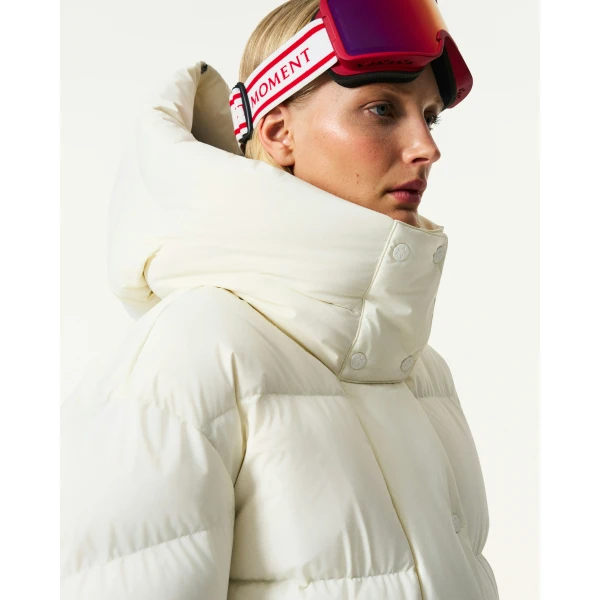 Perfect Moment Supernova Down Parka Jacket in Snow White, view 6 | Jackets | Coveti