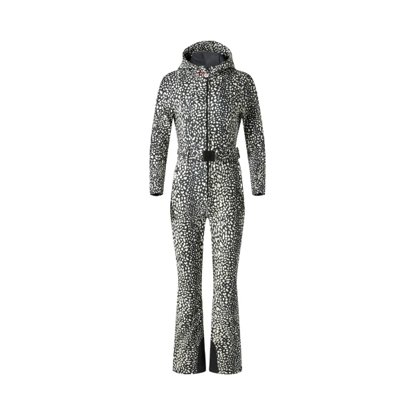 Perfect Moment Tignes Ski Suit in Snow Leopard | Jumpsuit | Coveti