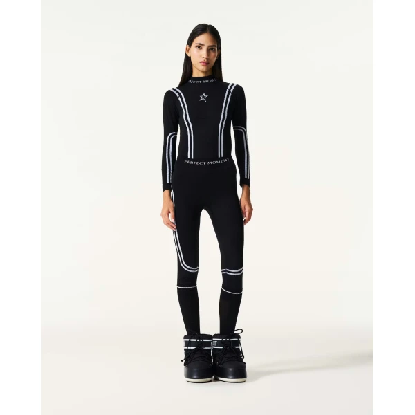 Perfect Moment UYN x Perfect Moment Ski Team Legging in Black, view 2 | Leggings | Coveti