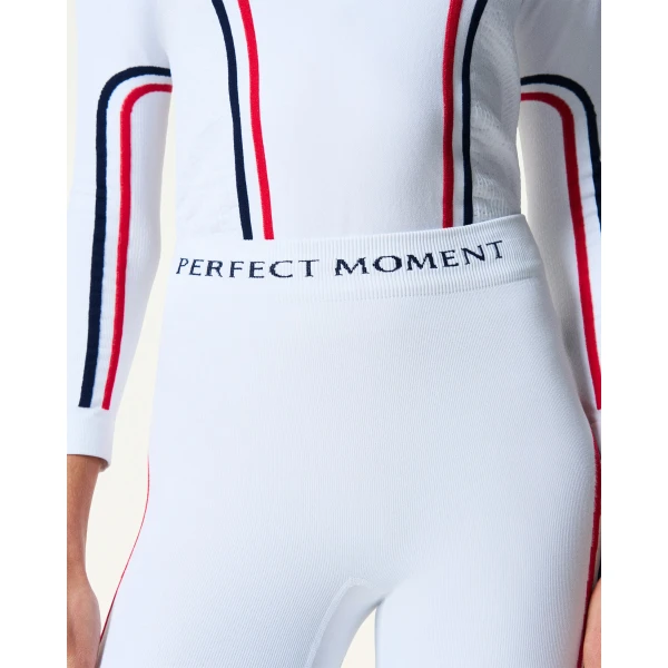 Perfect Moment UYN x Perfect Moment Ski Team Legging in White, view 6 | Leggings | Coveti