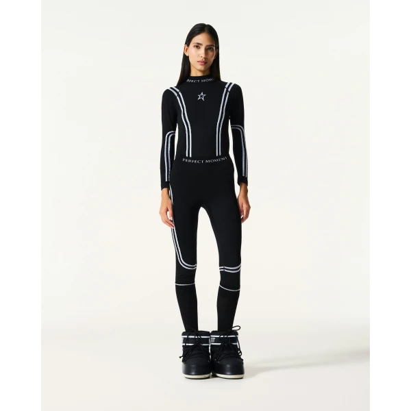 Perfect Moment UYN x Perfect Moment Ski Team Top in Black, view 2 | Long Sleeve | Coveti