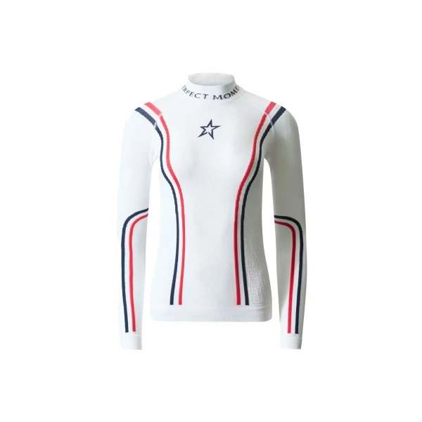 Perfect Moment UYN x Perfect Moment Ski Team Top in White | Long Sleeve | Coveti