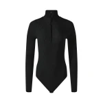 Perfect Moment Wool Blend Base Layer Bodysuit in Black | Bodysuit | Coveti