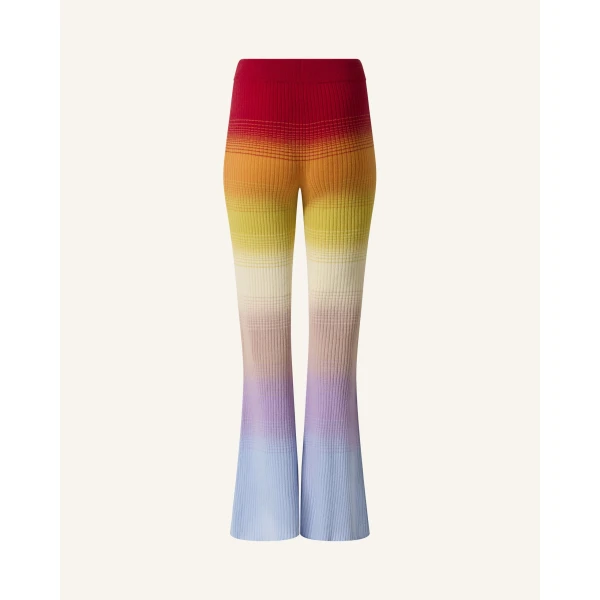 Perfect Moment Wool & Cashmere Rainbow Knit Pant in Rainbow, view 5 | Pants | Coveti