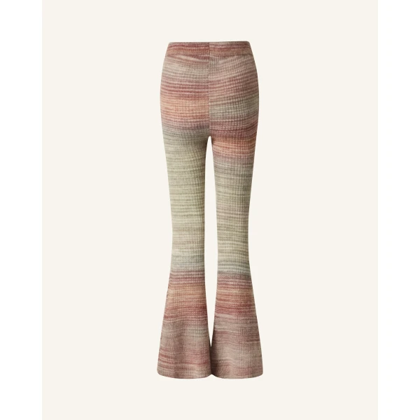 Perfect Moment Wool Pastel Knit Pant in Pastel Stripe, view 5 | Pants | Coveti