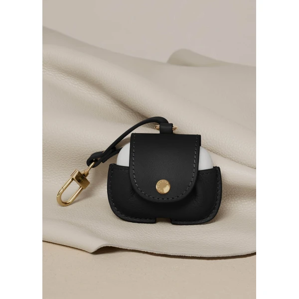 Polène AirPods Case in Duo Black, view 3 | Phone Cases | Coveti