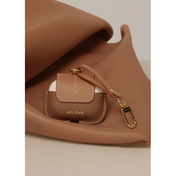 Polène AirPods Case in Duo Camel, view 4 | Phone Cases | Coveti