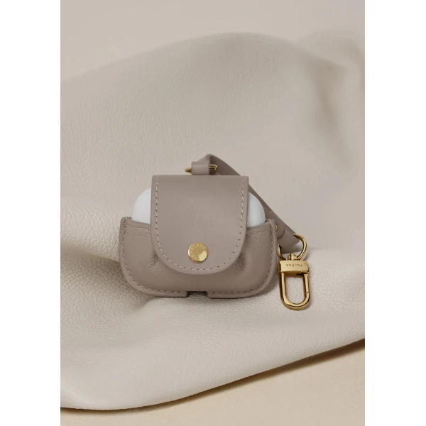 Polène AirPods Case in Duo Taupe, view 3 | Phone Cases | Coveti