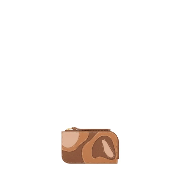 Polène Atla Card Holder in Trio Camel | Wallets & Purses | Coveti