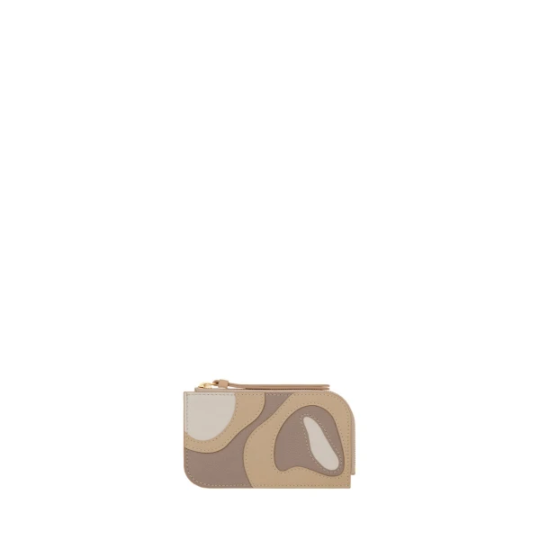 Polène Atla Card Holder in Trio Taupe | Wallets & Purses | Coveti
