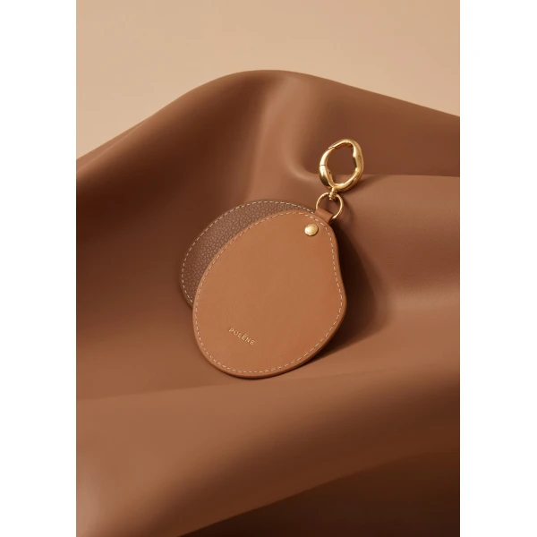 Polène Atla Mirror in Trio Camel, view 3 | Accessories | Coveti