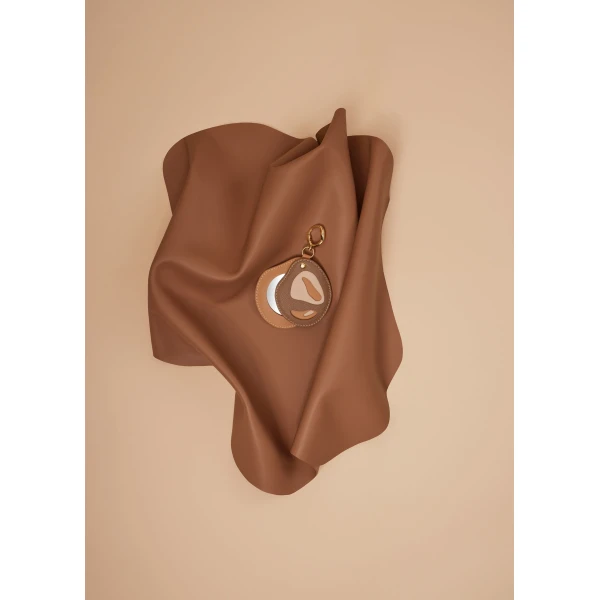 Polène Atla Mirror in Trio Camel, view 4 | Accessories | Coveti