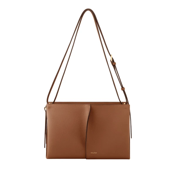 Polène Boky in Textured Camel Bag | Shoulder & Crossbody Bags | Coveti