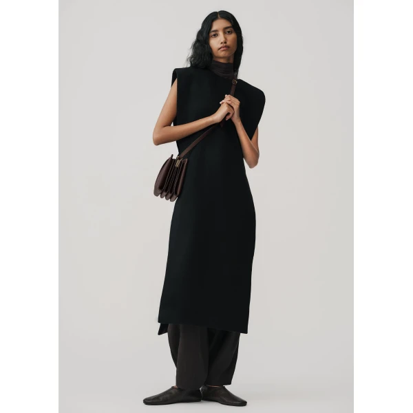Polène Boky in Textured Ebony Bag, view 5 | Shoulder & Crossbody Bags | Coveti
