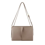 Polène Boky in Textured Taupe Bag | Shoulder & Crossbody Bags | Coveti