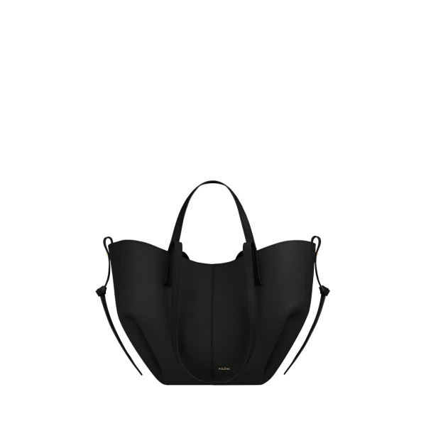 Polène Cyme Mini in Textured Black Bag | Mini Bags | Coveti