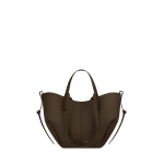 Polène Cyme Mini in Textured Candied Chestnut Bag | Mini Bags | Coveti