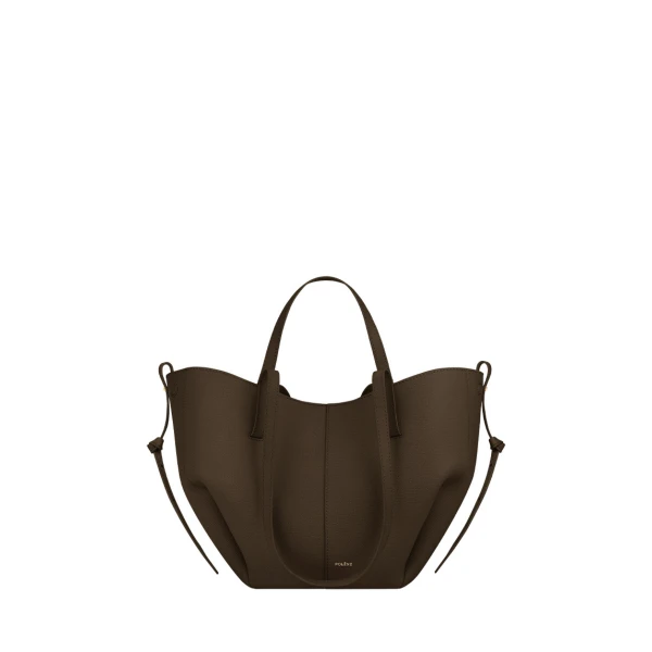 Polène Cyme Mini in Textured Candied Chestnut Bag | Mini Bags | Coveti