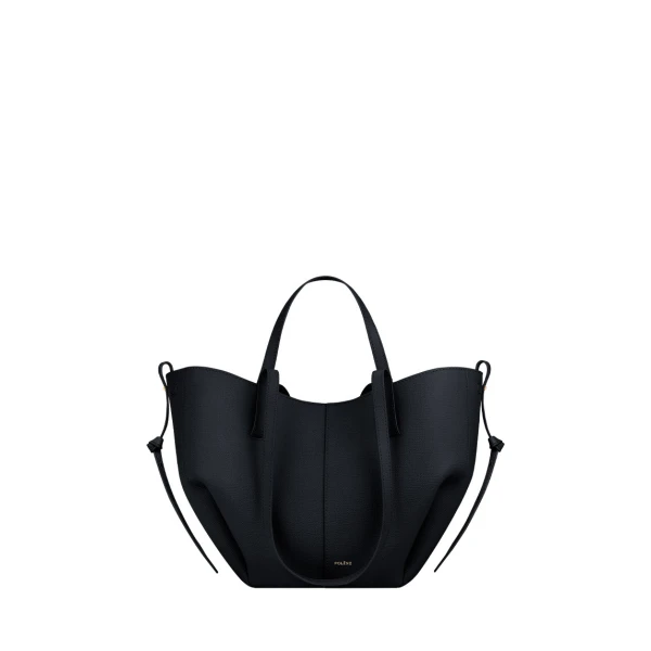 Polène Cyme Mini in Textured Deep Blue Bag | Mini Bags | Coveti