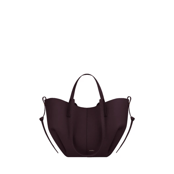 Polène Cyme Mini in Textured Plum Bag | Mini Bags | Coveti
