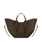 Polène Cyme in Textured Candied Chestnut Bag | Totes & Top-Handle Bags | Coveti