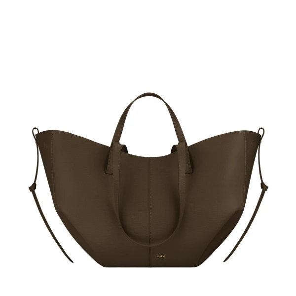 Polène Cyme in Textured Candied Chestnut Bag | Totes & Top-Handle Bags | Coveti
