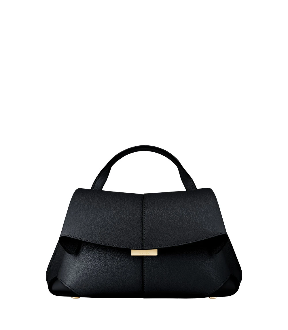 Polène Mokki Mini in Textured Deep Blue Bag Polène Mokki Mini in Textured Deep Blue Bag | Mini Bags | Coveti