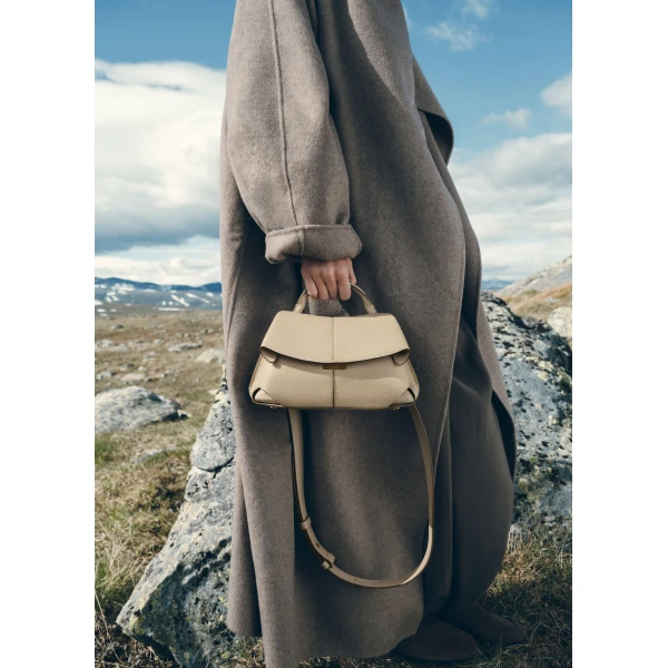 Polène Mokki Mini in Textured Glade Bag, view 4 | Mini Bags | Coveti