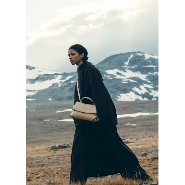 Polène Mokki in Textured Glade Bag, view 2 | Shoulder & Crossbody Bags | Coveti