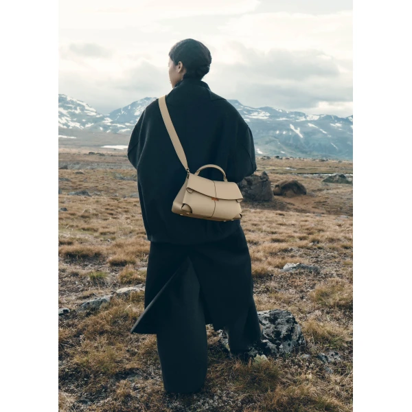 Polène Mokki in Textured Glade Bag, view 5 | Shoulder & Crossbody Bags | Coveti