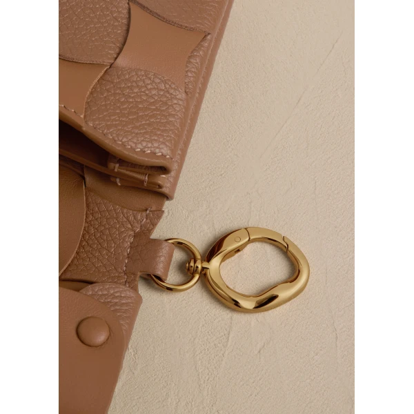 Polène Neiti Card Holder in Duo Camel, view 4 | Wallets & Purses | Coveti