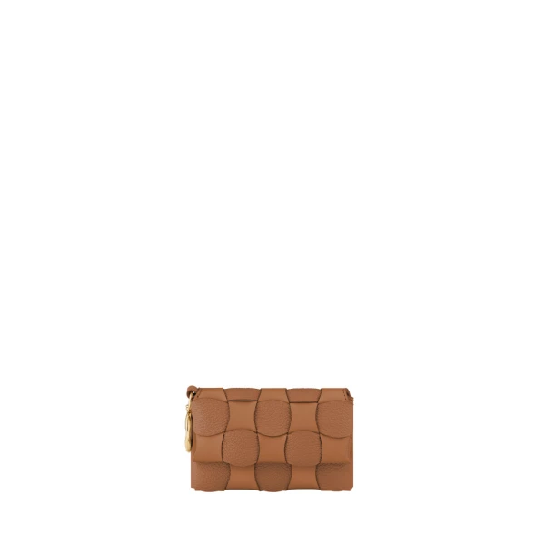 Polène Neiti Card Holder in Duo Camel | Wallets & Purses | Coveti