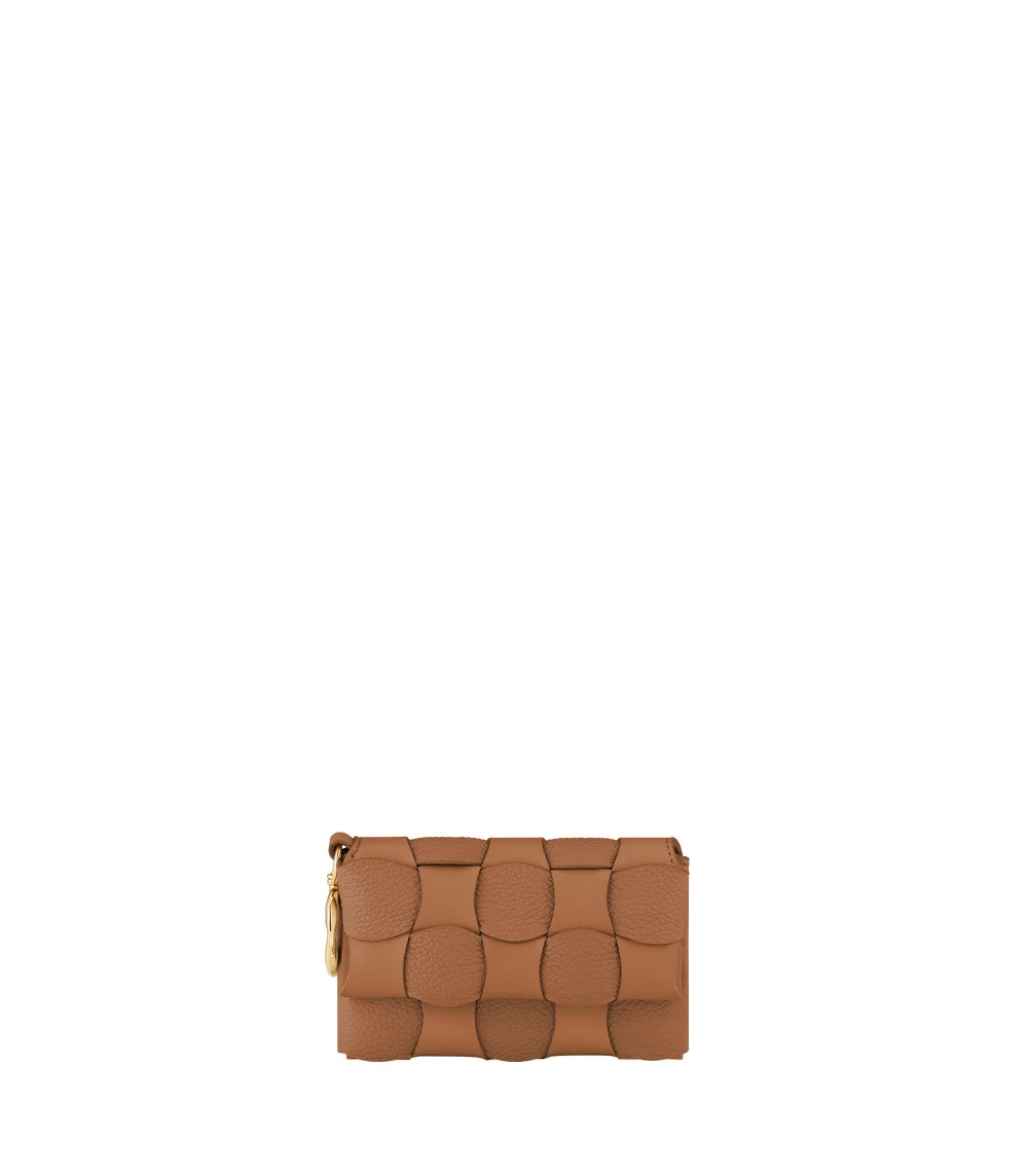 Polène Neiti Card Holder in Duo Camel Polène Neiti Card Holder in Duo Camel | Wallets & Purses | Coveti
