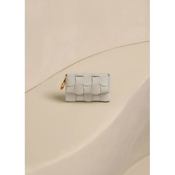 Polène Neiti Card Holder in Duo Chalk, view 2 | Wallets & Purses | Coveti
