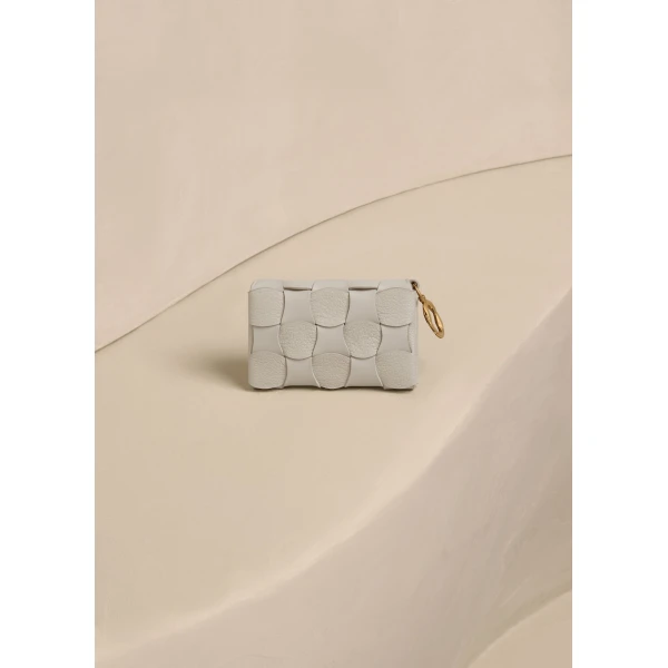 Polène Neiti Card Holder in Duo Chalk, view 5 | Wallets & Purses | Coveti